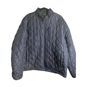 Hawke & Co XXL NAVY BLUE Full Zip Diamond Performance Quilted Puffer Jacket